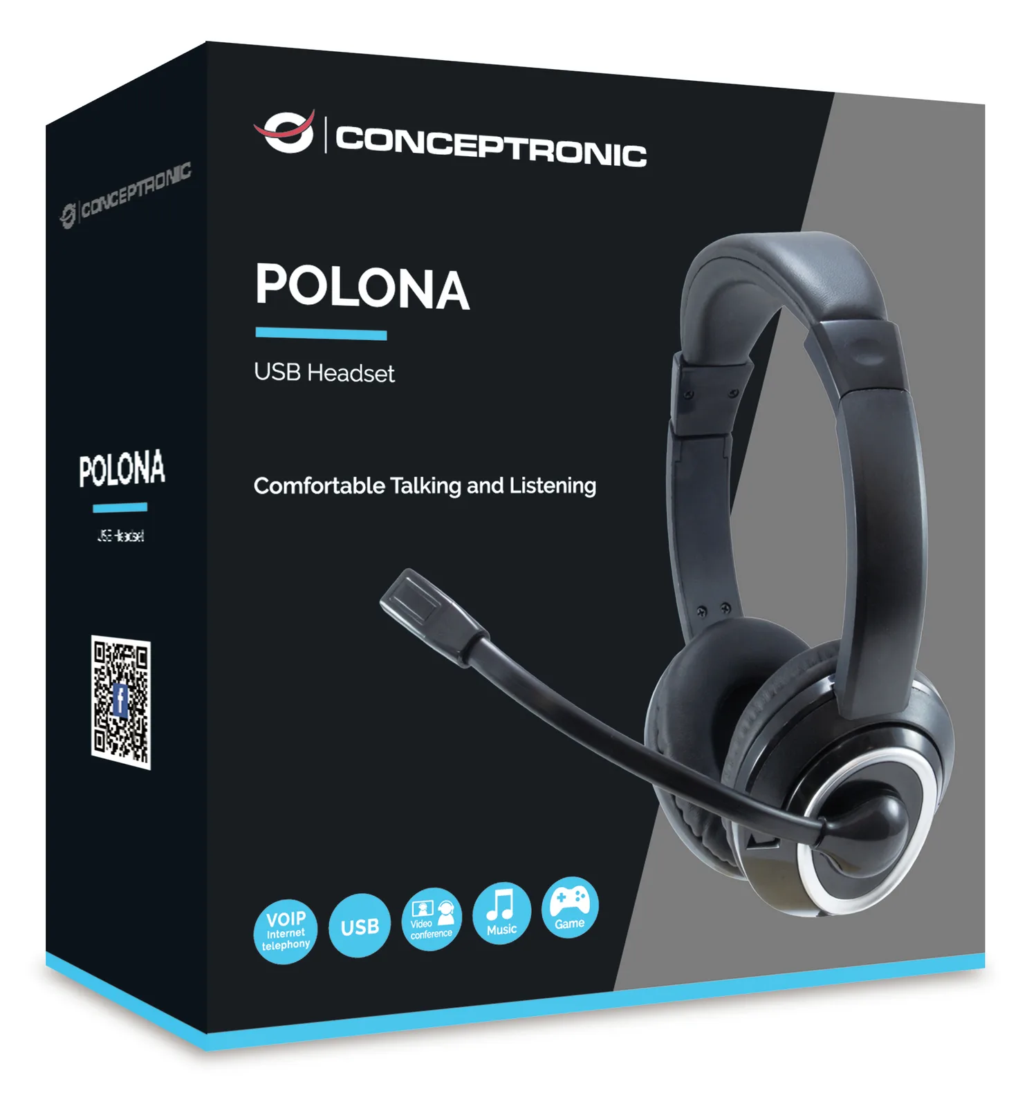 Conceptronic Polona POLONA01B - Headset - ohrumschließend, Ansicht 4