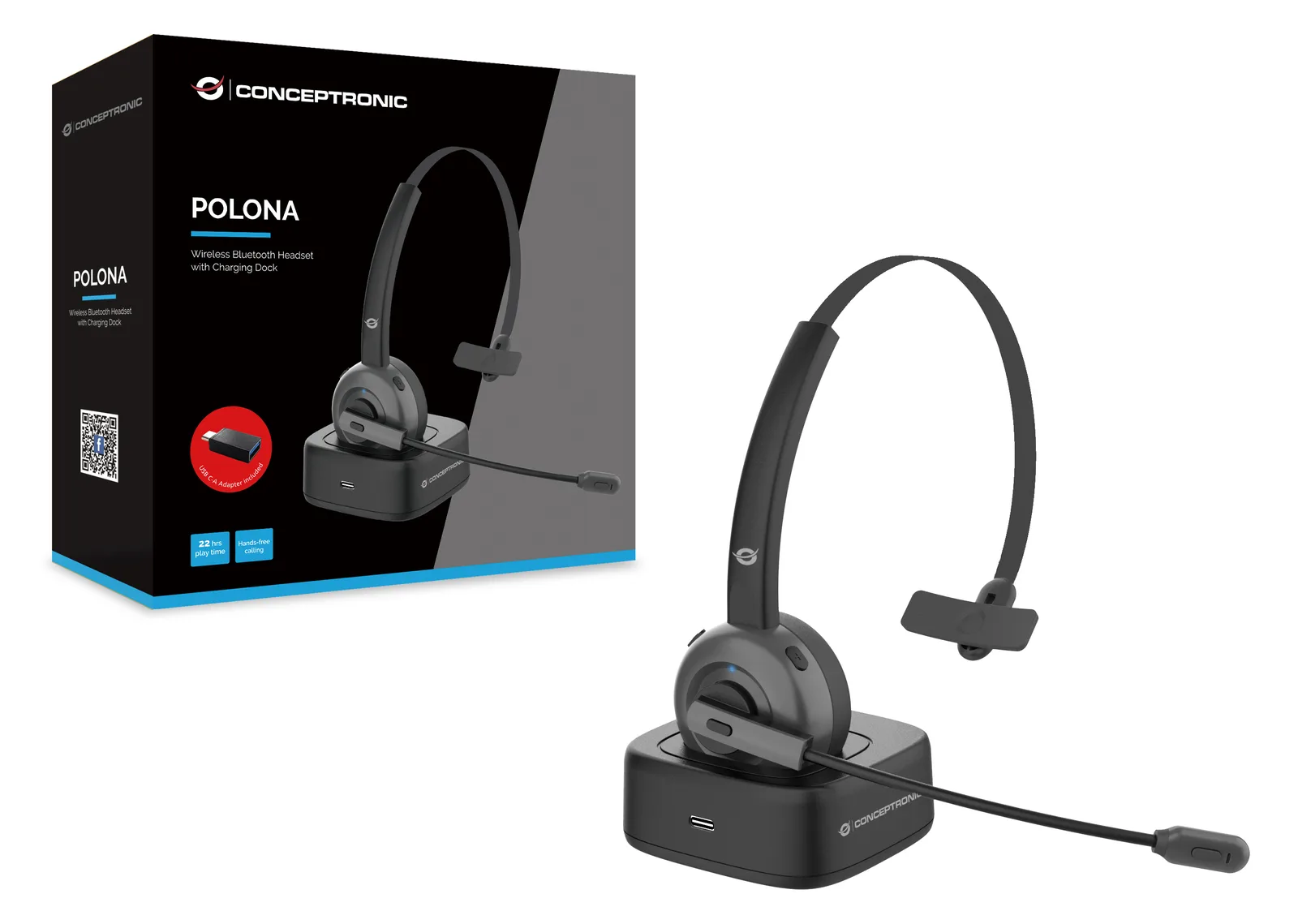 Conceptronic Polona POLONA03BD - Headset - On-Ear, Ansicht 2