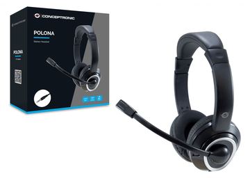 Conceptronic POLONA02B - Headset - On-Ear - kabelgebunden von LumaTech