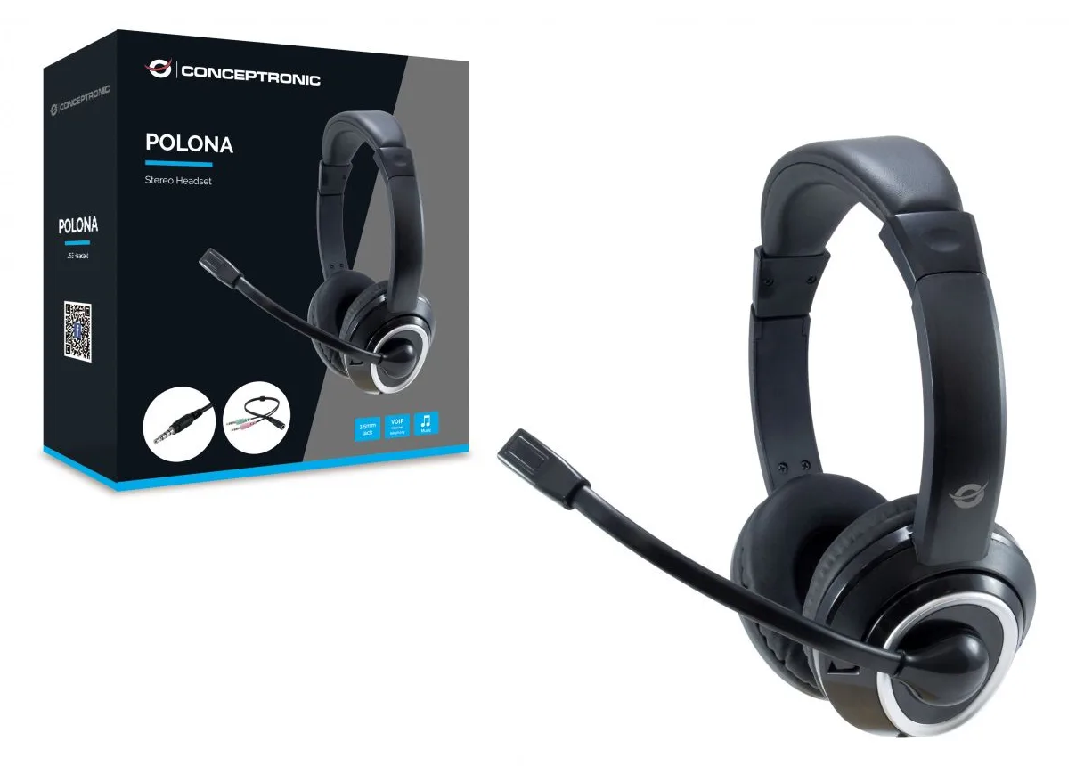 Conceptronic POLONA02BA - Headset - On-Ear - kabelgebunden, Ansicht 2