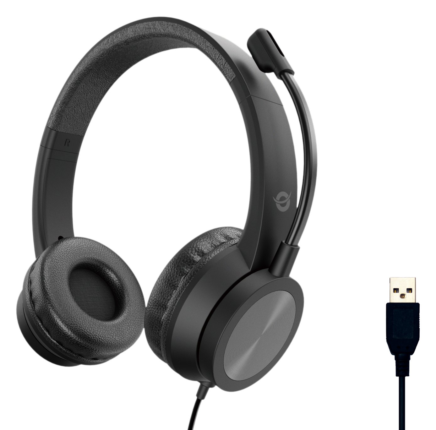 Conceptronic POLONA05B Stereo USB Headset - Headset - 22 KHz