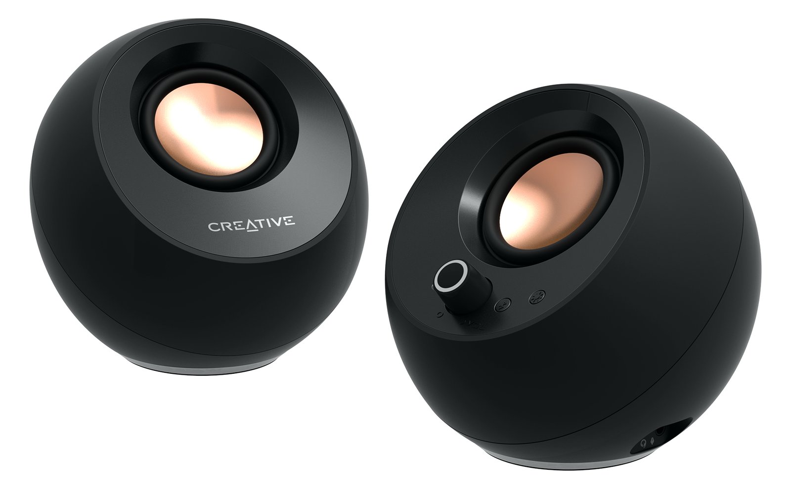 Creative Labs Creative Aktivbox Pebble Pro 2.0 Bluetooth 5.3 RGB schwarz - Lautsprecher - Bluetooth 5