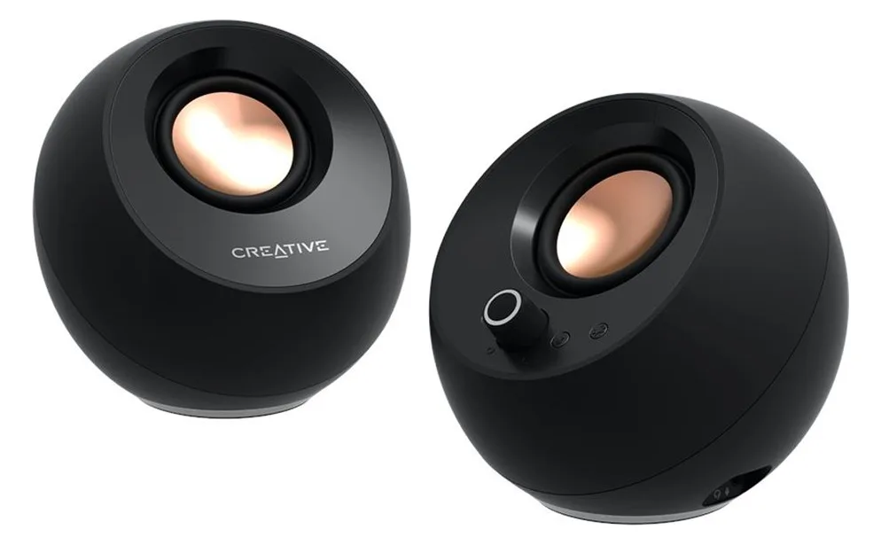 Creative Labs Creative Aktivbox Pebble Pro 2.0 Bluetooth 5.3 RGB schwarz - Lautsprecher - Bluetooth 5, Ansicht 3