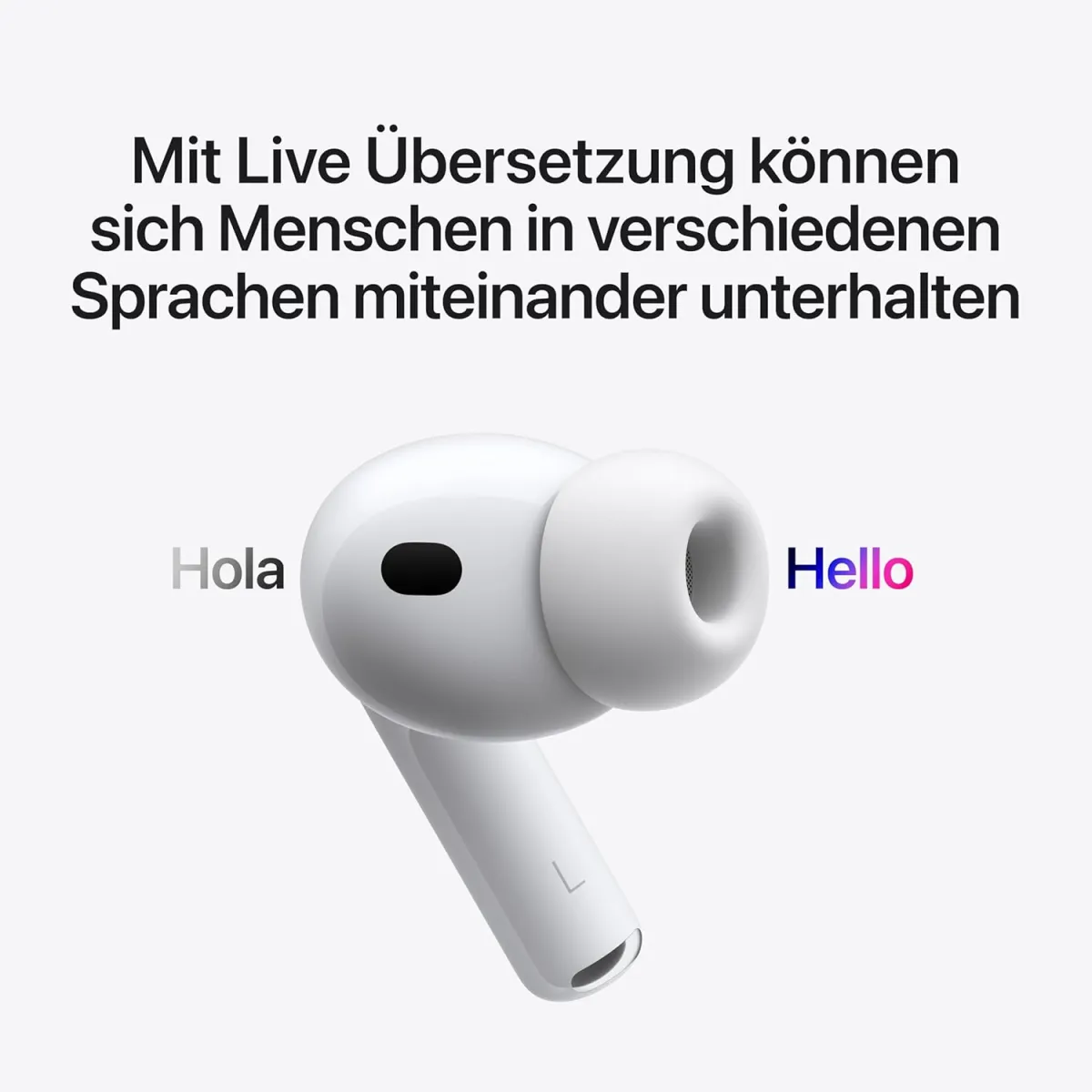 Apple AirPods Pro 3 Kabellose In‑Ear Kopfhörer, Aktive Geräuschunterdrückung, Herzfrequenzmessung, Hörgerätefunktion, Bluetooth Kopfhörer, 3D Audio, Hi‑Fi Sound, Laden über USB‑C — Bild 5