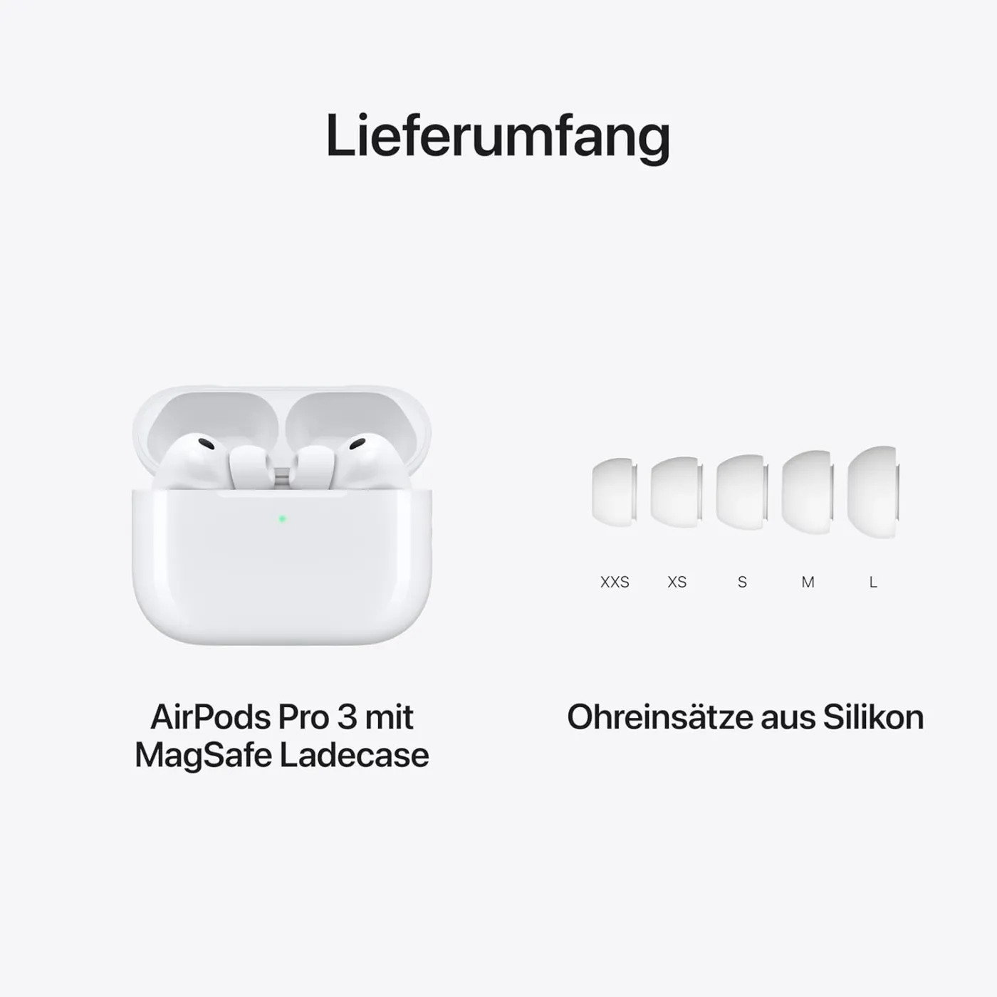 Apple AirPods Pro 3 Kabellose In‑Ear Kopfhörer, Aktive Geräuschunterdrückung, Herzfrequenzmessung, Hörgerätefunktion, Bluetooth Kopfhörer, 3D Audio, Hi‑Fi Sound, Laden über USB‑C — Bild 6