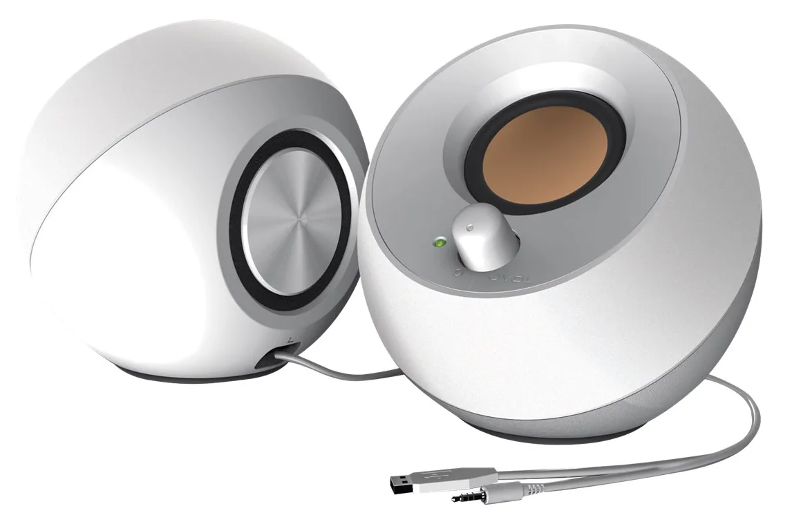 Creative Labs Creative Pebble - Lautsprecher - für PC - 4.4 Watt (Gesamt) - Weiß, Ansicht 3