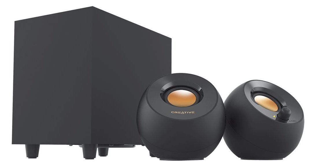Creative Labs Creative Pebble Plus - Lautsprechersystem - für PC - 2.1-Kanal - 8 Watt (Gesamt)