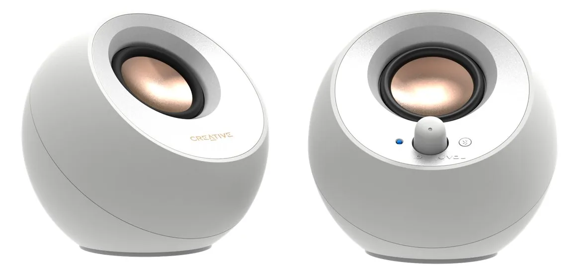 Creative Labs Creative Pebble V3 - Lautsprecher - für PC - 2.0-Kanal - kabellos - Bluetooth - USB - 8 Watt (Gesamt), Ansicht 4