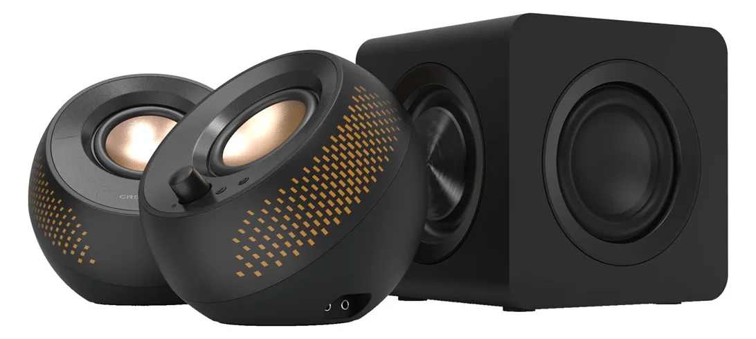 Creative Labs Creative Pebble X Plus - Lautsprechersystem - für PC - 2.1-Kanal - kabellos - Bluetooth - 15 Watt (Gesamt), Ansicht 5