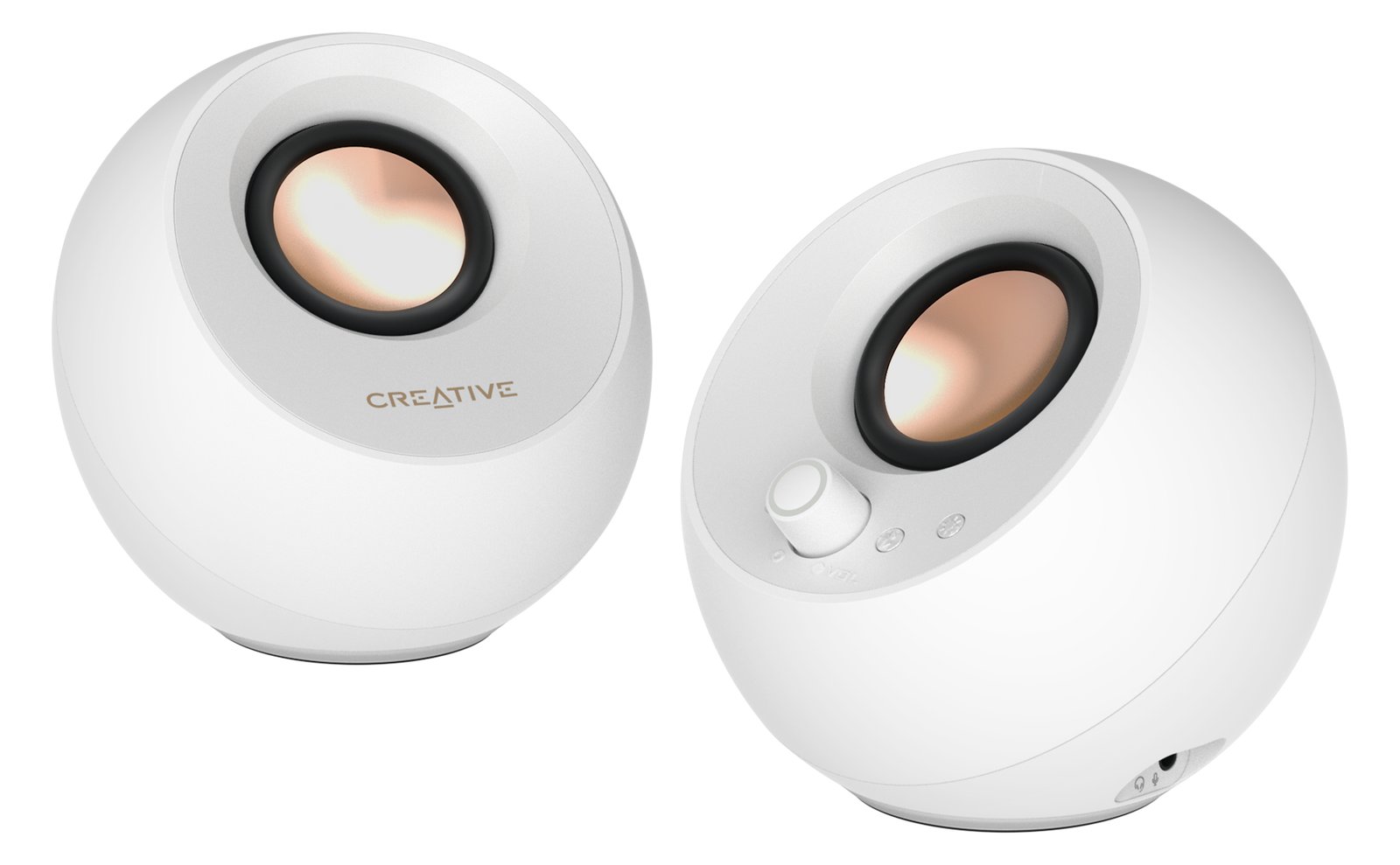 Creative Labs Pebble Pro weiss Klinke USB-A/C Bluetooth Digitalverstärker - Lautsprecher - Lautsprecher - Stereo