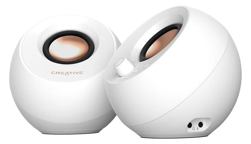 Creative Labs Pebble Pro weiss Klinke USB-A/C Bluetooth Digitalverstärker - Lautsprecher - Lautsprecher - Stereo, Ansicht 2