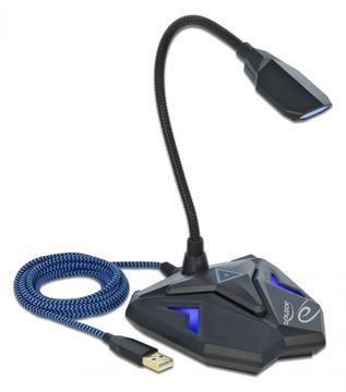Delock Desktop USB Gaming Microphone with Gooseneck and Mute Button von LumaTech