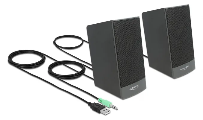 Delock Lautsprecher - für PC - 3 Watt (Gesamt), Ansicht 3