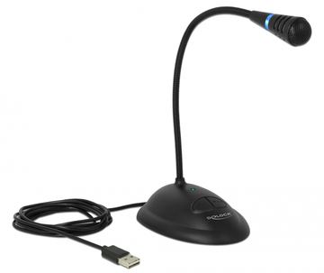 Delock Mikrofon - USB - Schwarz von LumaTech