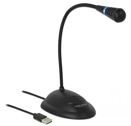 Delock Mikrofon - USB - Schwarz, Ansicht 2