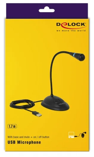Delock Mikrofon - USB - Schwarz, Ansicht 4
