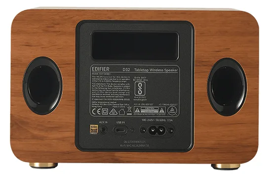 Edifier D32 Multiroom-faehiger WiFi Speaker Bluetooth holz retail - Lautsprecher - 2.1, Ansicht 4