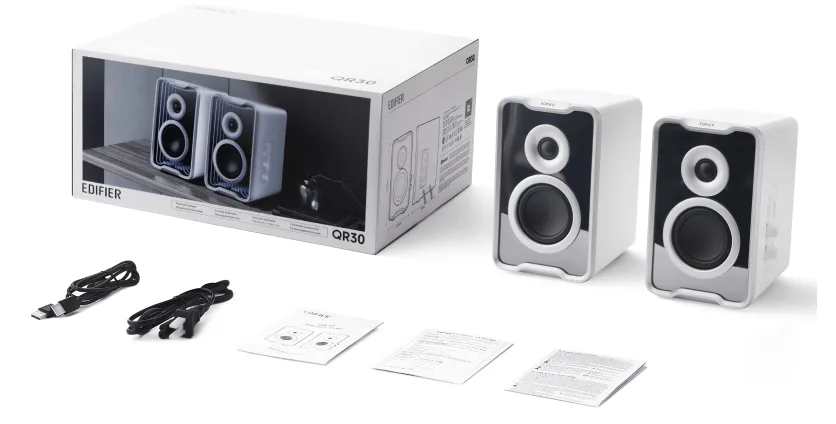 Edifier QR30 Desktoplautsprecher Weiss Bluetooth RGB retail - Lautsprecher, Ansicht 4