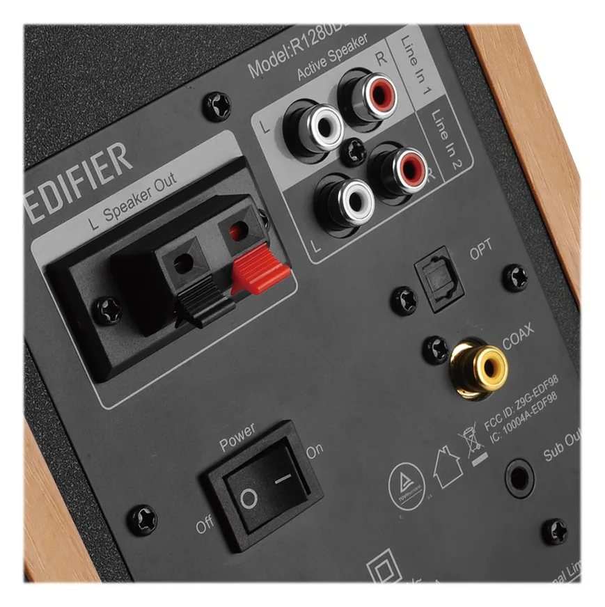 Edifier R1280DBs - Lautsprecher - kabellos - Bluetooth - Braun, Ansicht 4