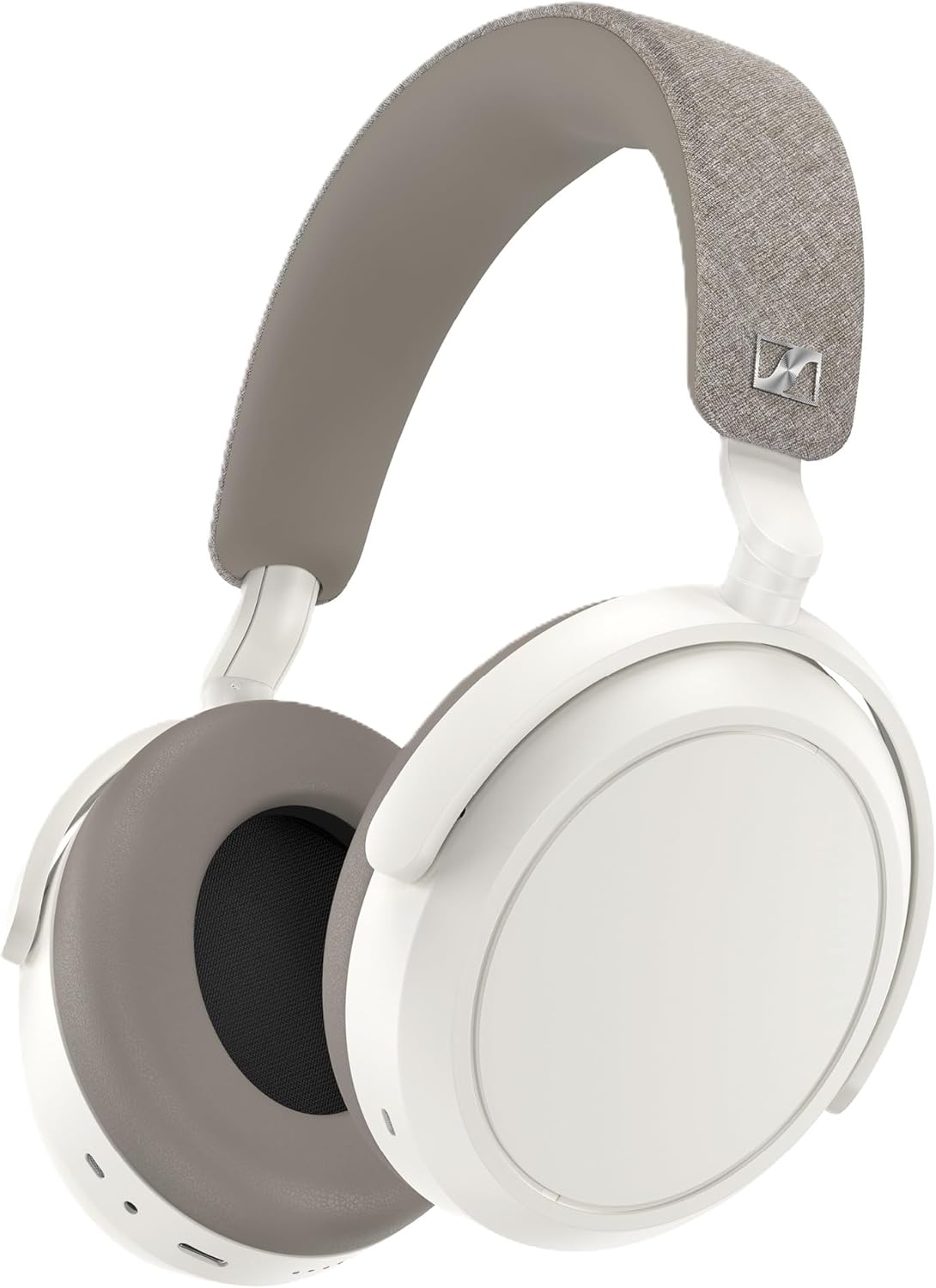 Sennheiser MOMENTUM 4 Wireless Noise Cancelling Headphones – Bluetooth Kopfhörer Headset für kristallklare Anrufe mit adaptiver Geräuschunterdrückung, Over-Ear, 60 h Akku, faltbar, weiß