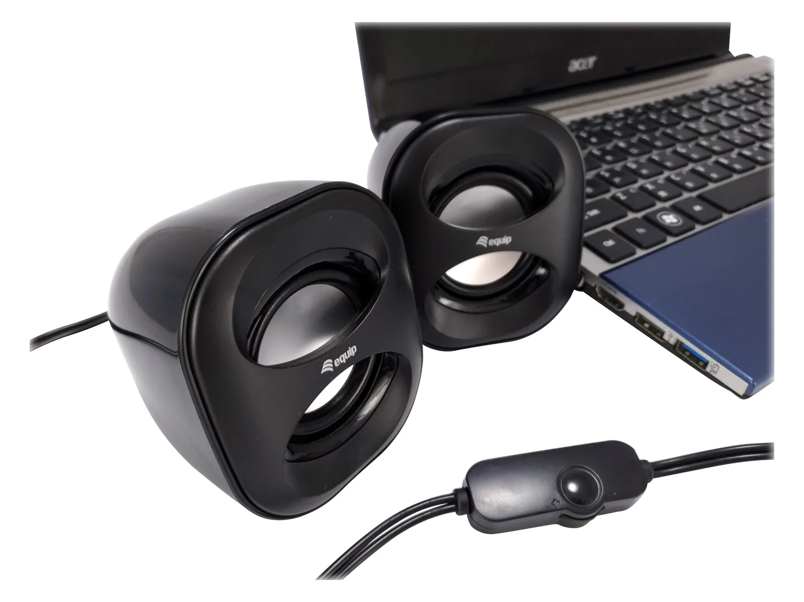Equip Mini USB - Lautsprecher - für PC - 3 Watt - Schwarz, Ansicht 5