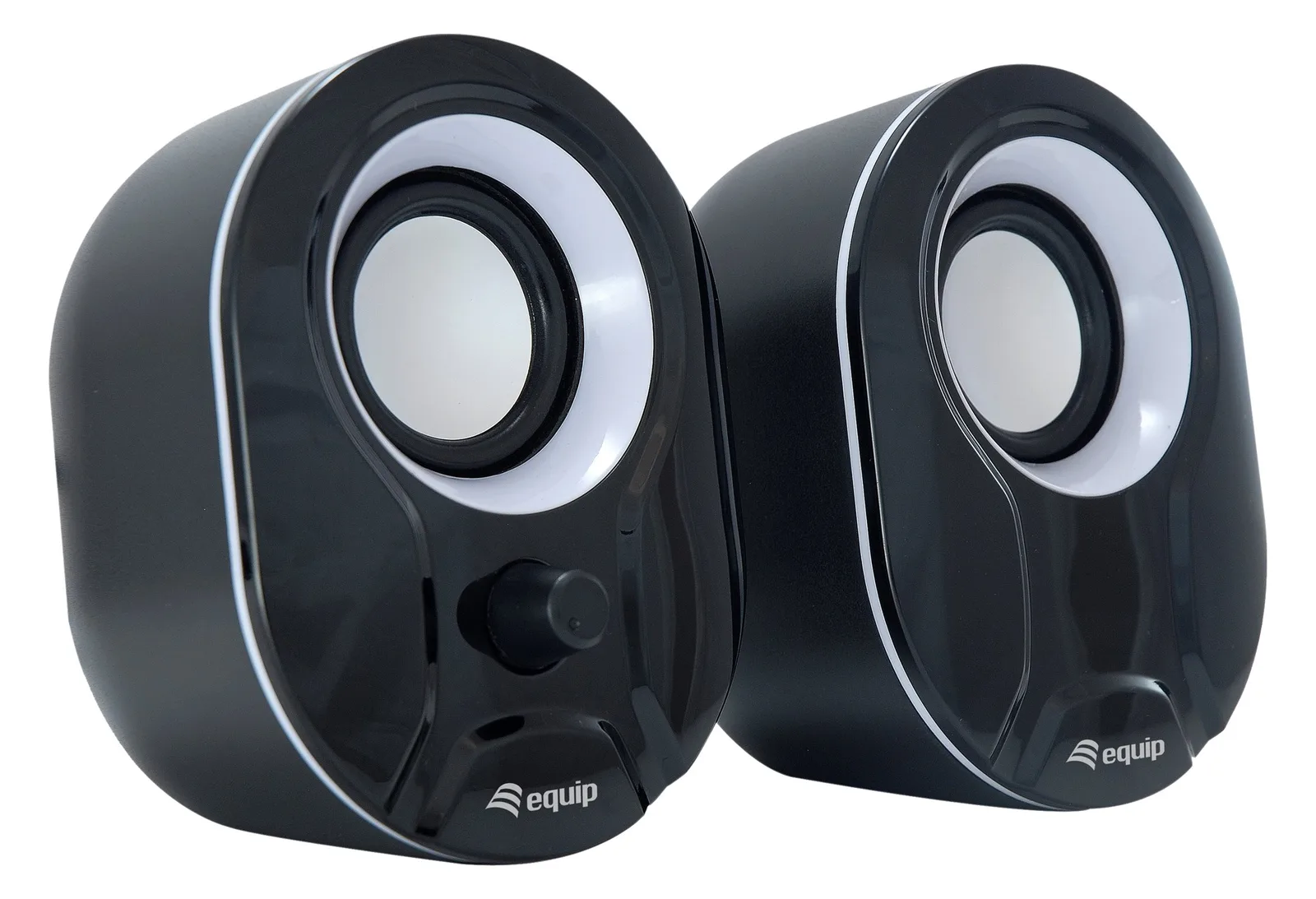 Equip Stereo 2.0 - Lautsprecher - für PC - 3 Watt - Schwarz / Weiß, Ansicht 4