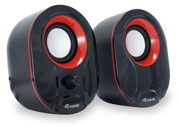 Equip Stereo 2.0 - Lautsprecher - für PC - 3 Watt - Schwarz-Rot von LumaTech