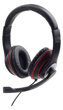 Gembird MHS-03-BKRD - Headset - ohrumschließend von LumaTech
