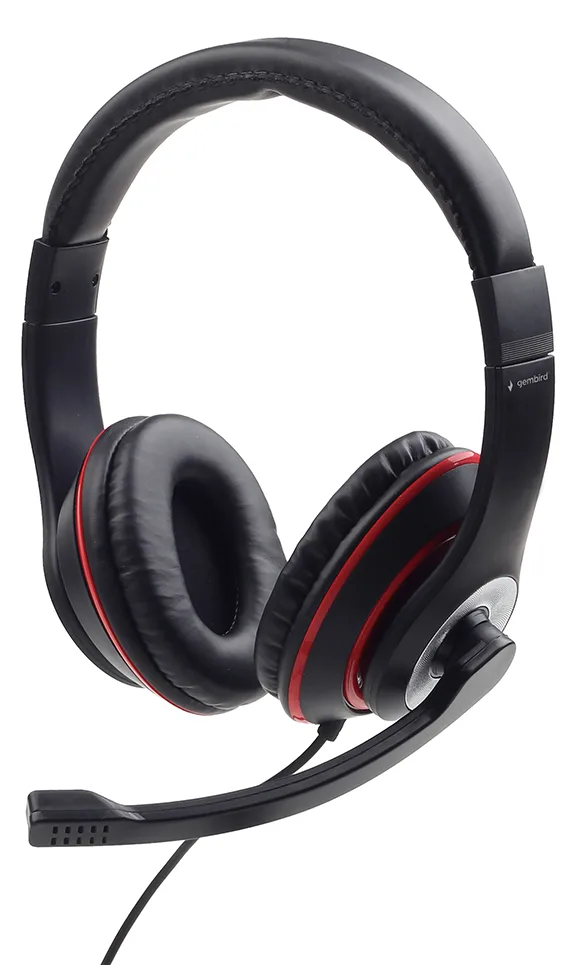 Gembird MHS-03-BKRD - Headset - ohrumschließend, Ansicht 3