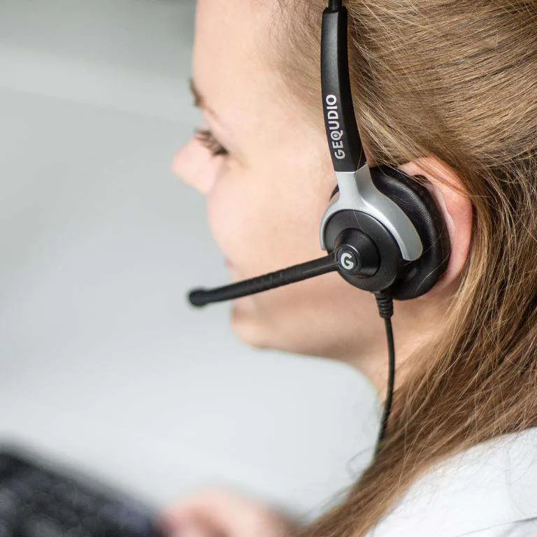 Gequdio WA9023 - Kabelgebunden - Büro/Callcenter - 80 g - Kopfhörer - Schwarz, Ansicht 2