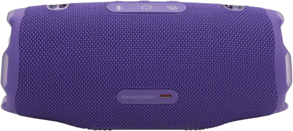 JBL Charge 6, tragbarer Bluetooth-Lautsprecher, 28 Stunden Akkulaufzeit, IP68 wasserdicht, Staub- und stoßfest, JBL Pro Sound mit AI Sound Boost, Auracast Multi-Speaker, Violett — Bild 2