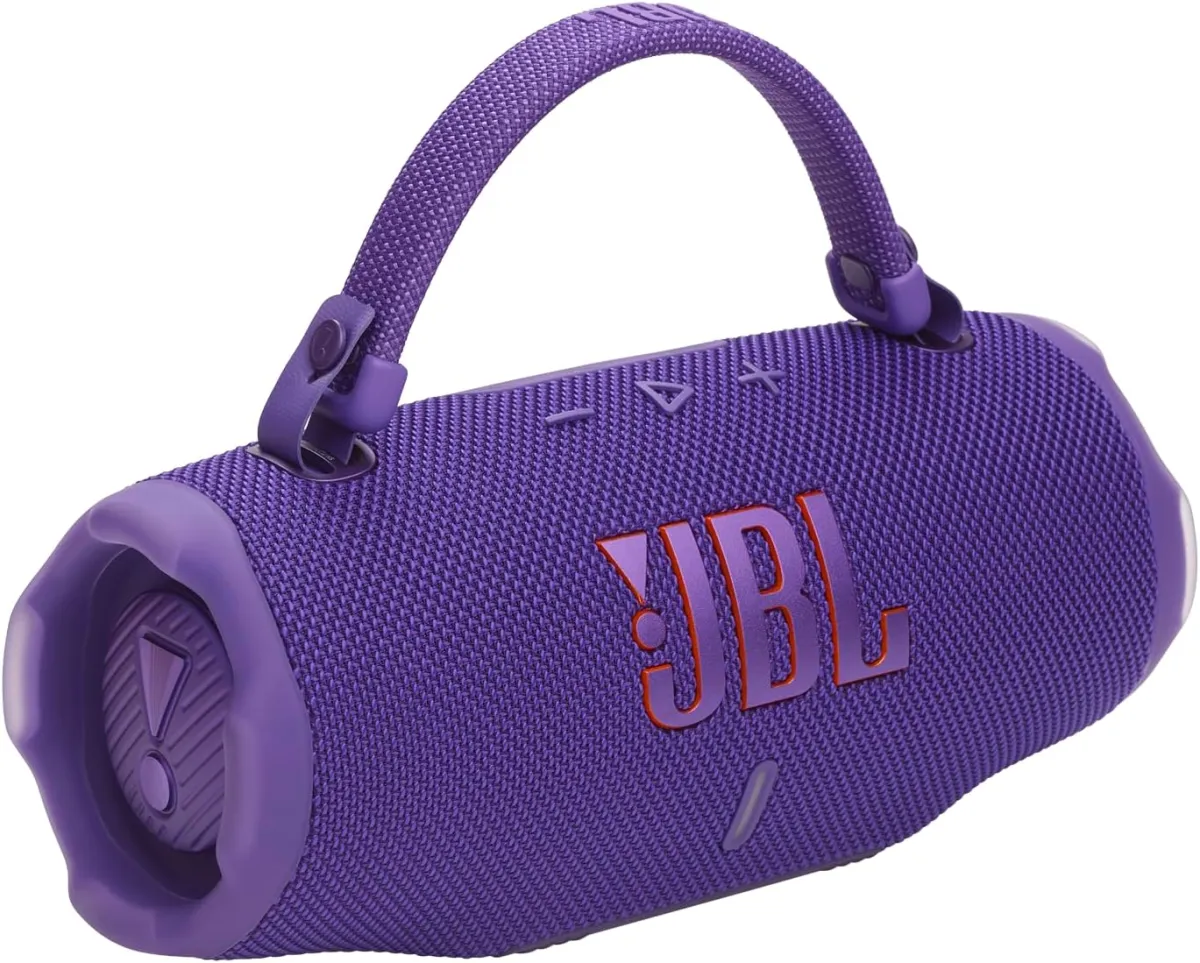 JBL Charge 6, tragbarer Bluetooth-Lautsprecher, 28 Stunden Akkulaufzeit, IP68 wasserdicht, Staub- und stoßfest, JBL Pro Sound mit AI Sound Boost, Auracast Multi-Speaker, Violett — Bild 3