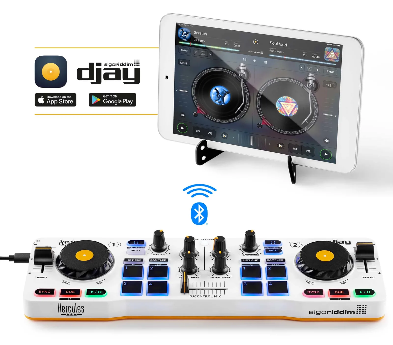 Hercules DJControl Mix - DJ-Regler - 2-Kanal, Ansicht 2