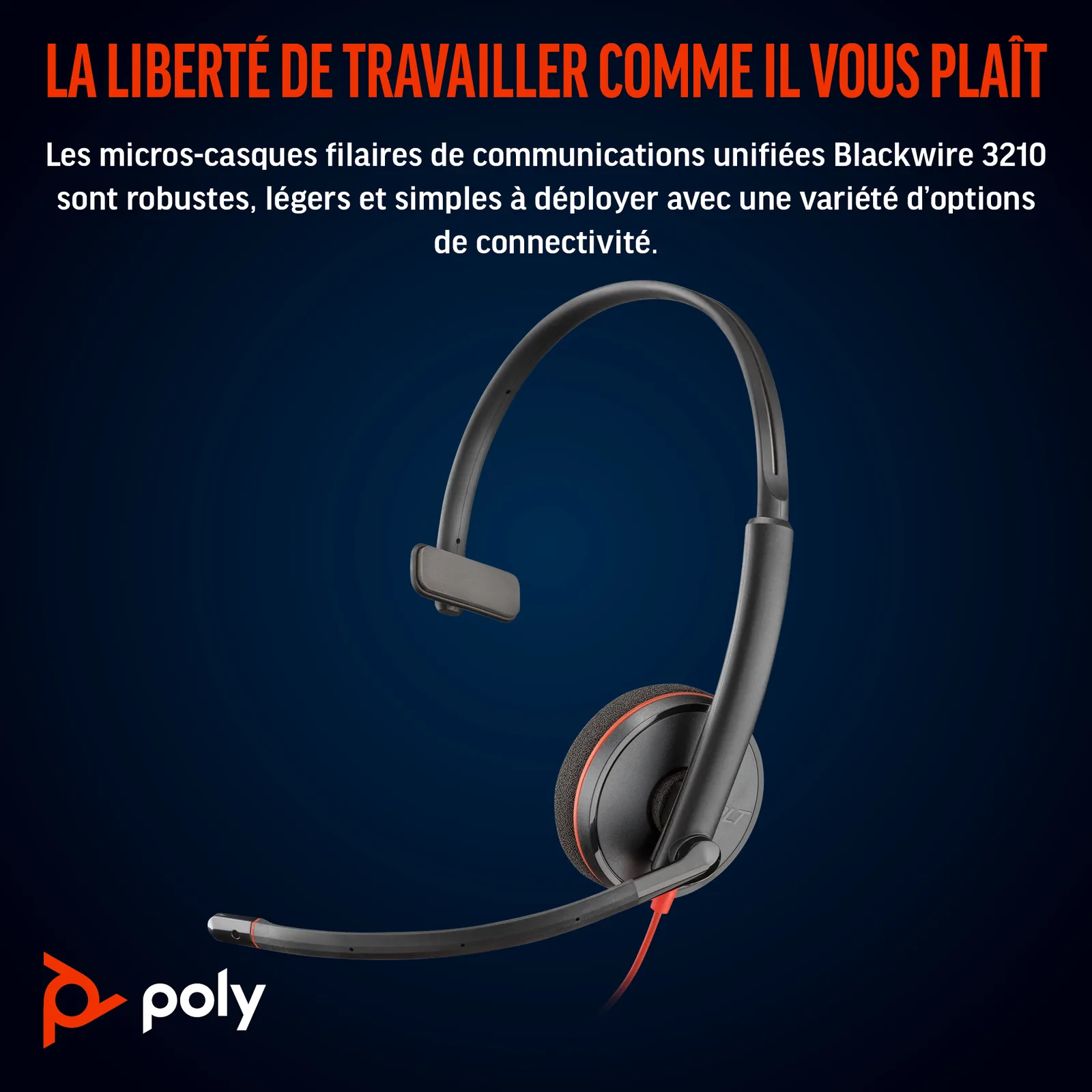 HP Poly Blackwire 3210 - Blackwire 3200 Series - Headset - 12 Stück(e), Ansicht 2
