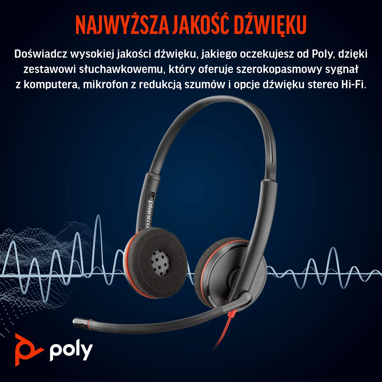 HP Poly Blackwire 3220 - Blackwire 3200 Series - Headset - 118 dB, Ansicht 4