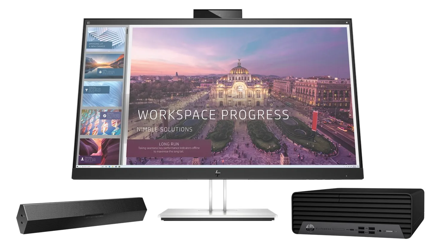 HP S101 - Soundbar - für Monitor - 2.5 Watt - Schwarz (Grill Farbe - Schwarz), Ansicht 4