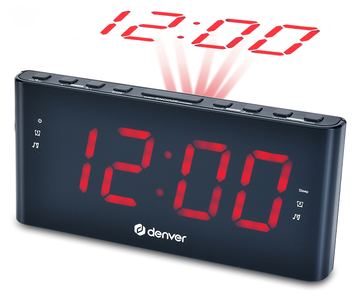 Inter Sales Denver CPR-710 - Digitaler Wecker - Rechteck - Schwarz - PLL - Radio/Summer - Zeit von LumaTech