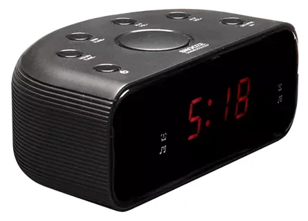 Inter Sales Denver CR-430 - Uhr - Analog & Digital - FM - PLL - LED - 1,52 cm (0.6") - Schwarz, Ansicht 3
