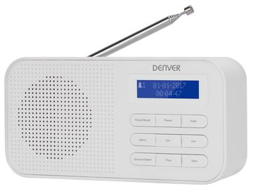 Inter Sales DENVER DAB-42 - Tragbares DAB-Radio - 1 Watt - Weiß von LumaTech