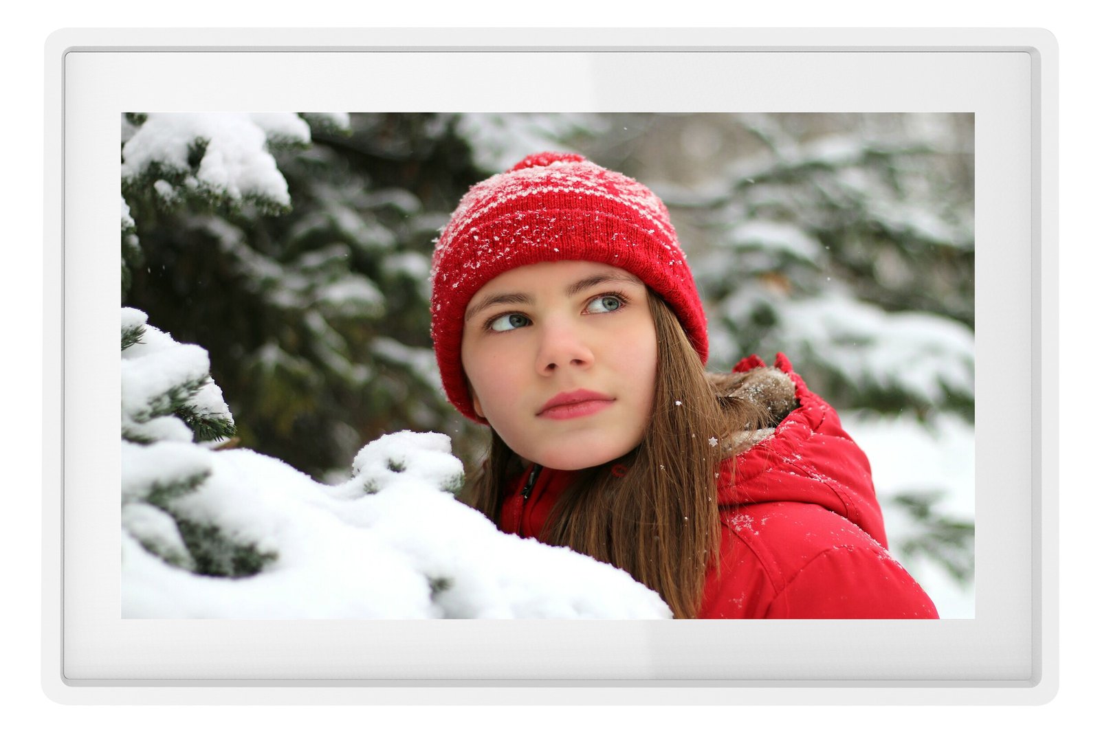 Inter Sales DENVER FRAMEO PFF-1021WHITE - Digitaler Fotorahmen - 16 GB - 25.7 cm (10.1")