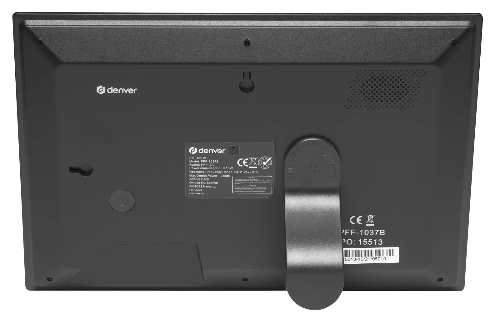 Inter Sales DENVER PFF-1037B - Digitaler Fotorahmen - 16 GB - 25.65 cm (10.1"), Ansicht 4