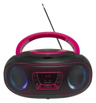 Inter Sales DENVER TCL-212BT - Ghettoblaster - 4 Watt - pink von LumaTech