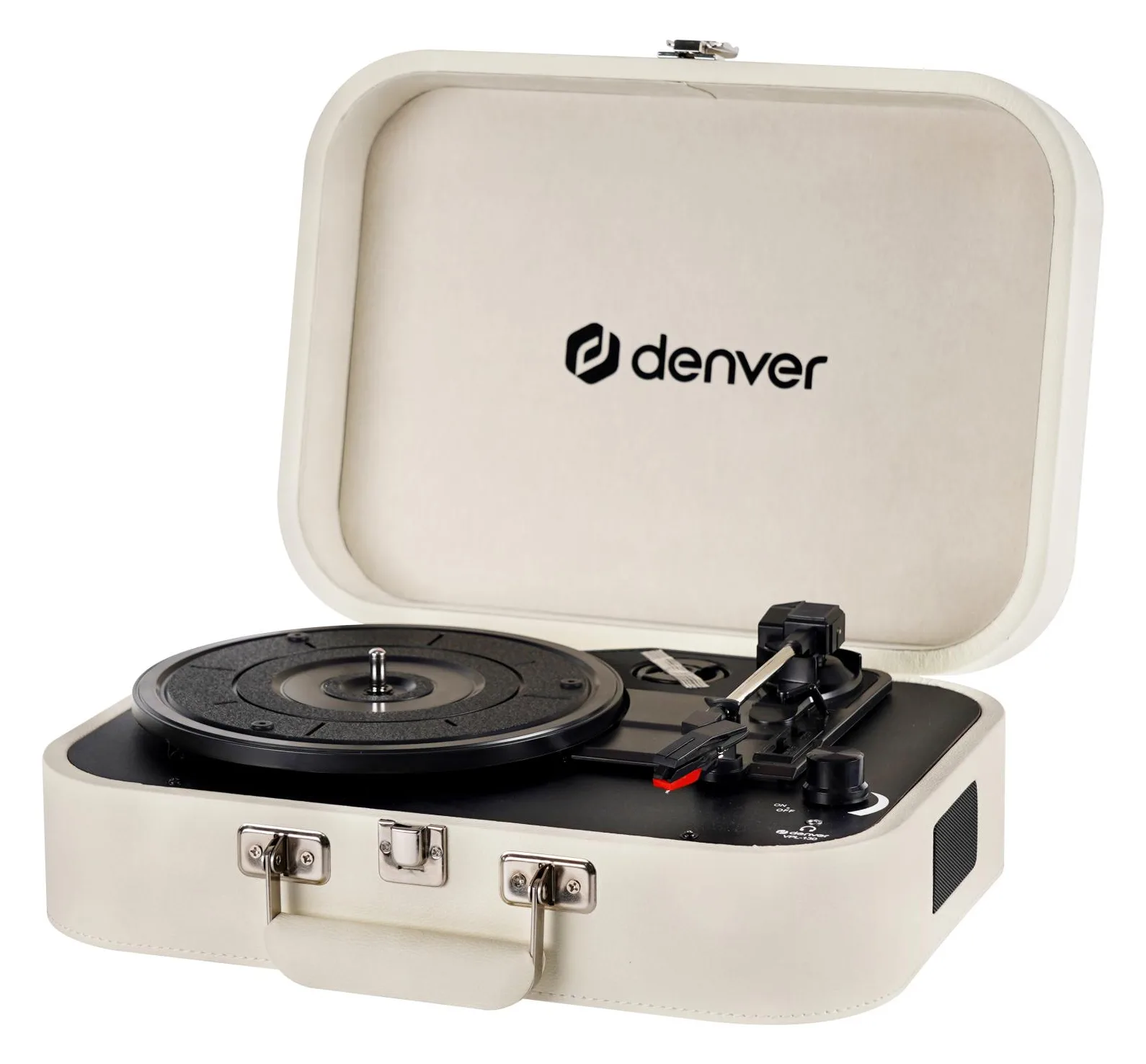 Inter Sales DENVER VPL-130 - Plattenspieler - tragbar - weiß, Ansicht 3