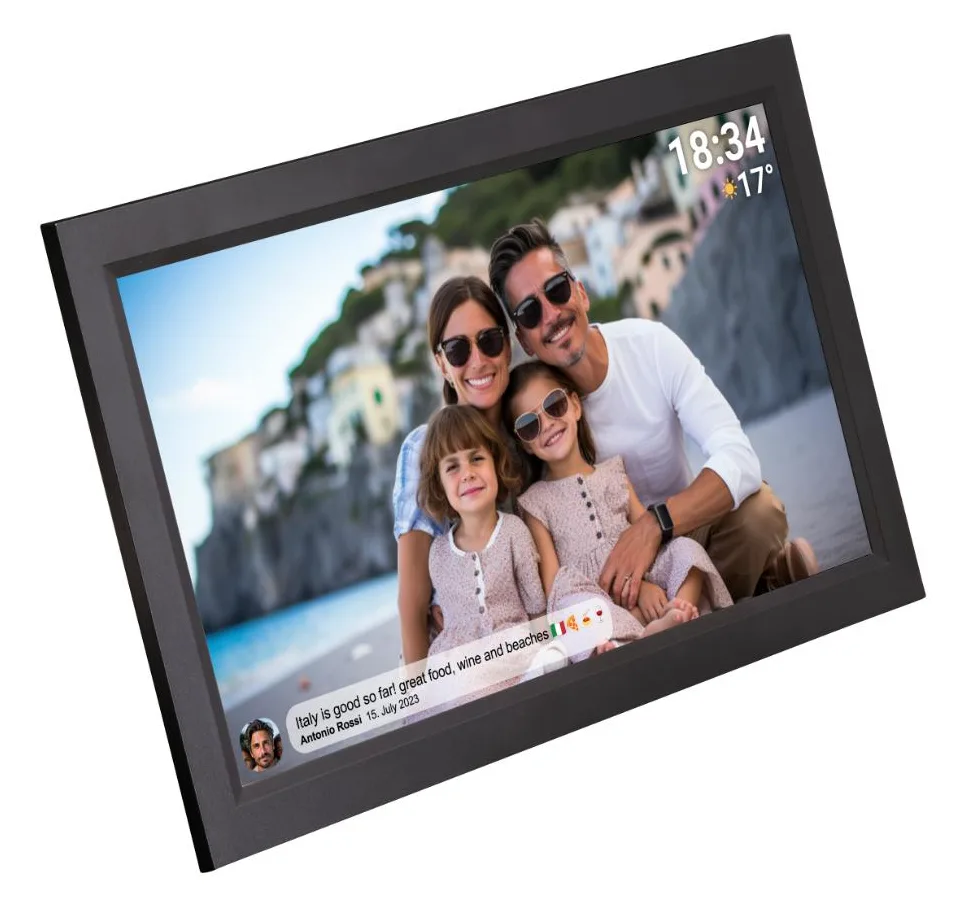 Inter Sales Frameo PFF-1503 schwarz - Digitaler Foto-Rahmen - 16 GB - 39,6 cm - 15,6 ", Ansicht 2