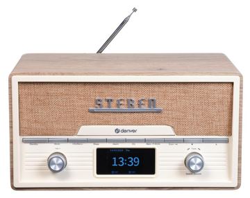 Inter Sales Retro DAB+/FM Radio mit CD/BT/USB MDA-525LW - Audio von LumaTech