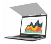 3M Blickschutzfilter für Notebook - 16:9 - entfernbar - Flip - 35.6 cm (14) von LumaTech