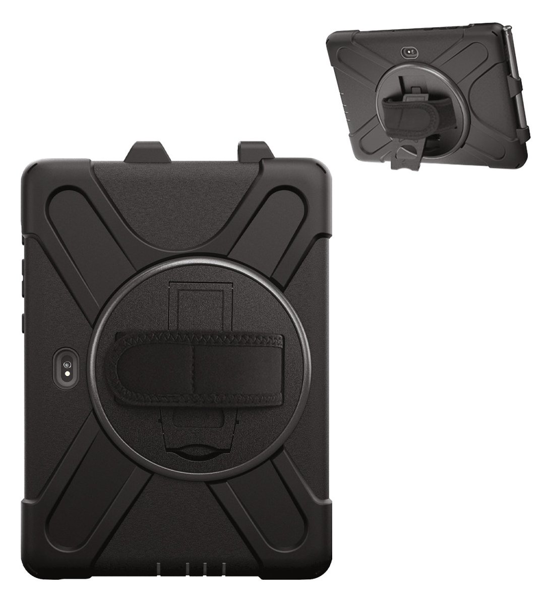 4smarts GRIP - Hintere Abdeckung für Tablet - Polycarbonat, Thermoplastisches Polyurethan (TPU)
