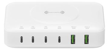 4smarts Ladestation - 7-in-1 - 100 Watt - 5 A - 6 Ausgabeanschlussstellen (24 pin USB-C, USB) von LumaTech