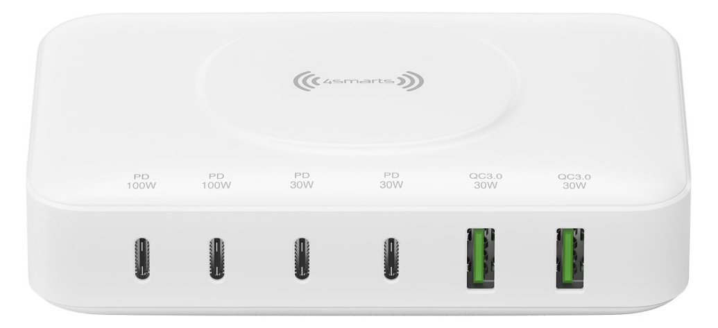 4smarts Ladestation - 7-in-1 - 100 Watt - 5 A - 6 Ausgabeanschlussstellen (24 pin USB-C, USB)
