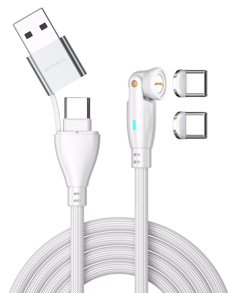4smarts USB-Kabel C/A 540° Magnetkabel GravityCord 100W - Kabel - Digital/Daten